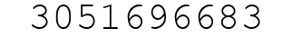 Number 3051696683.