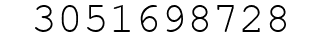 Number 3051698728.