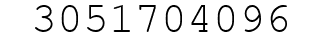 Number 3051704096.