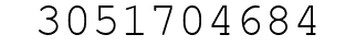 Number 3051704684.