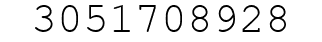 Number 3051708928.