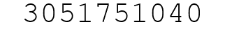 Number 3051751040.