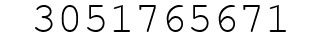 Number 3051765671.