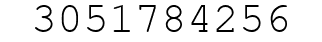 Number 3051784256.