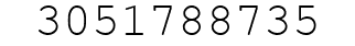 Number 3051788735.