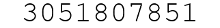 Number 3051807851.