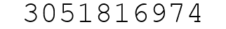 Number 3051816974.