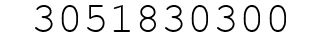 Number 3051830300.