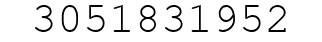 Number 3051831952.