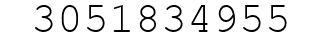 Number 3051834955.