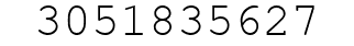 Number 3051835627.