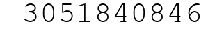Number 3051840846.