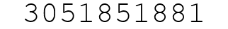 Number 3051851881.