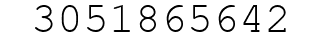Number 3051865642.