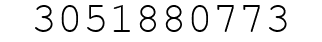 Number 3051880773.