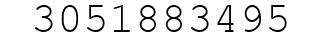 Number 3051883495.