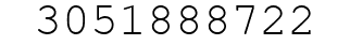 Number 3051888722.