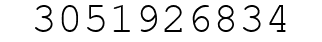 Number 3051926834.
