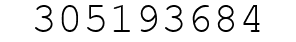 Number 305193684.