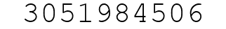 Number 3051984506.
