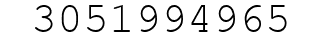 Number 3051994965.