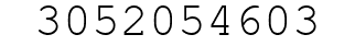 Number 3052054603.