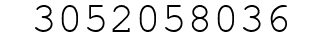 Number 3052058036.
