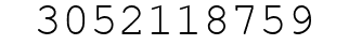 Number 3052118759.