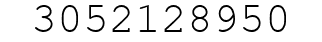 Number 3052128950.