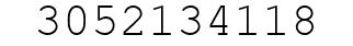 Number 3052134118.