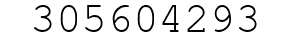 Number 305604293.