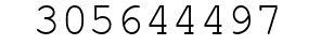 Number 305644497.