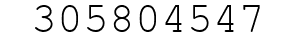 Number 305804547.