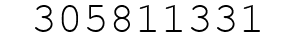 Number 305811331.