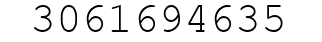 Number 3061694635.