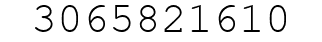 Number 3065821610.