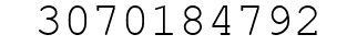 Number 3070184792.