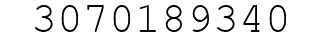 Number 3070189340.