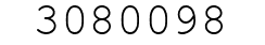 Number 3080098.