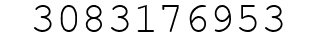 Number 3083176953.
