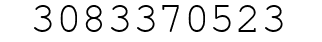 Number 3083370523.