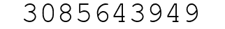 Number 3085643949.