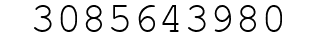 Number 3085643980.