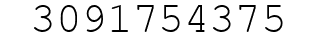 Number 3091754375.