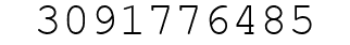 Number 3091776485.