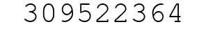 Number 309522364.