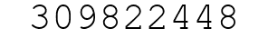 Number 309822448.