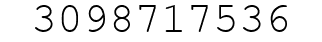 Number 3098717536.
