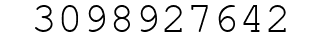 Number 3098927642.