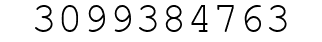Number 3099384763.